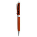 Wooden Twist Action Pencil w/Silver Trim